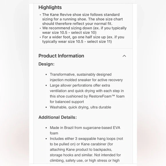 Kane Revive Shoe Recovery Slip On Men 12 Gray / Stone - Picture 3 of 14